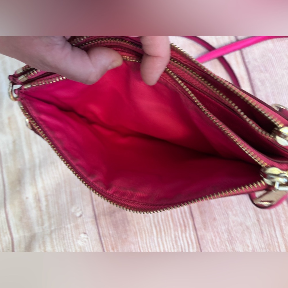 Coach Fuchsia Leather Crossbody - Picture 5 of 9